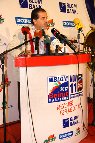 Launching of the Blom Beirut Marathon 2012